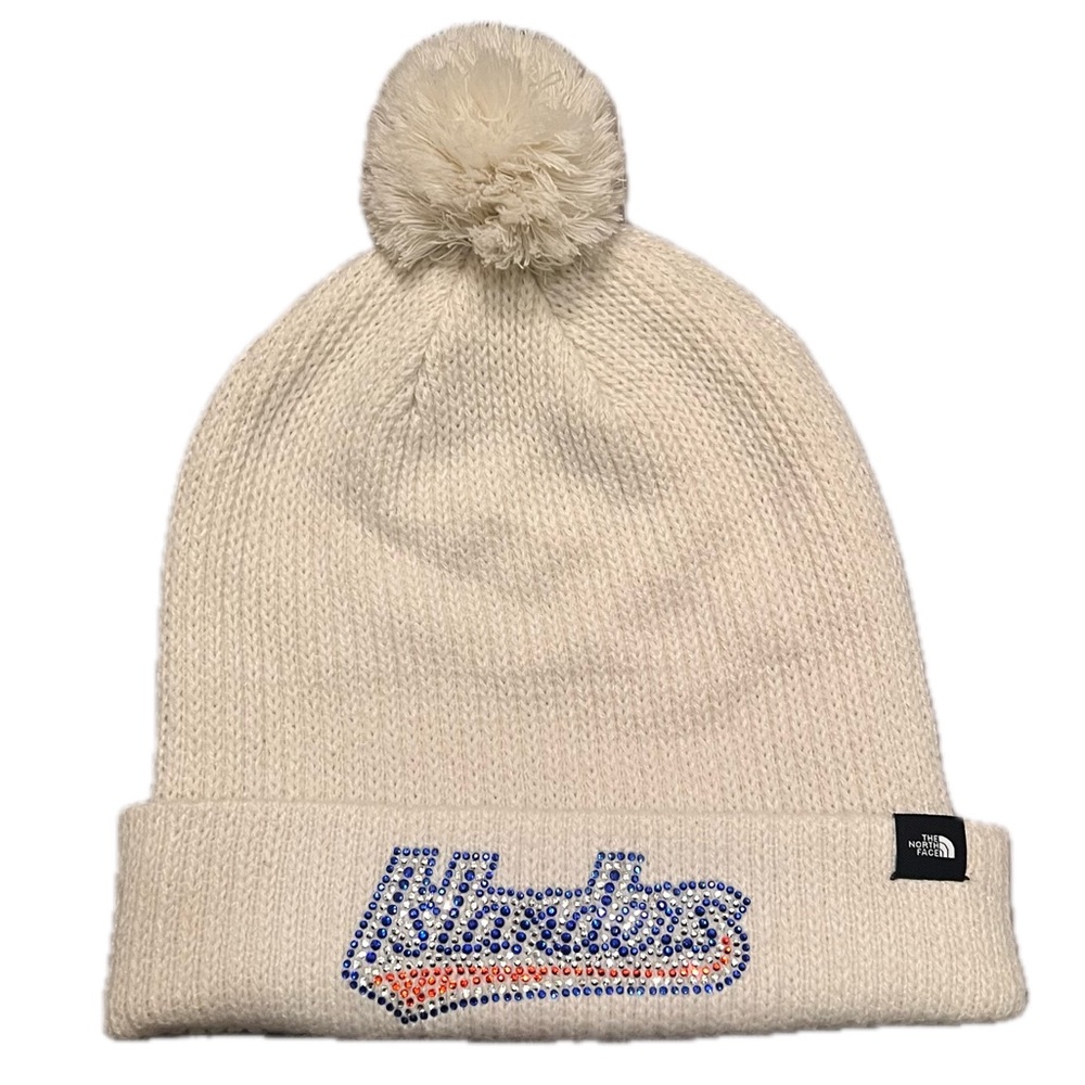 Rare Islanders NY New York North Face winter hat beanie warm winter stretchy NHL